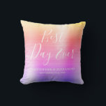 Bästa dagen någonsin Ro Rainbow Bröllop Kudde<br><div class="desc">Bästa dagen Alltid Bröllop Modern Girly Modern och Elegant Metallic Guld,  Rosa och Lila Ombre Rainbow Pastel Party Pillow,  som är perfekt för elegant bröllop eller Möhippa. Denna party-kudde är perfekt för en Möhippa Bröllop-gåva. Om du behöver ytterligare matchande artiklar kontaktar du designern.</div>