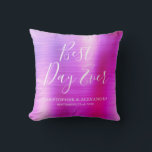 Bästa dagen någonsin Ro Rosa Lila Bröllop Kudde<br><div class="desc">Bästa dagen Alltid Bröllop Modern Girly Modern och Elegant Metallisk Rosa och Lila Party Pillow,  som är perfekt för elegant bröllop eller Möhippa. Denna party-kudde är perfekt för en Möhippa Bröllop-gåva. Om du behöver ytterligare matchande artiklar kontaktar du designern.</div>