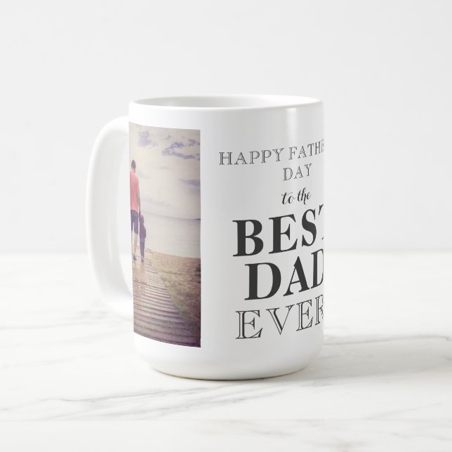 Bästa Dåliga Någonsin Fars Dag 2 Foto Kaffemugg (Framsida vänster)