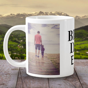 Bästa Dåliga Någonsin Fars Dag 2 Fotokollage Jumbo Mugg