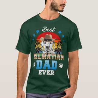 Bästa Dalmatien Pappa Alltid Bästa Pappa Hund älsk T Shirt