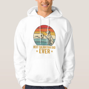Bästa Dalmatiner Pappa Någonsin Vintage Fist Pump  Hoodie