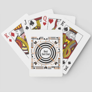 Bästa Dart Pappa – Glad Fars Dag Casinokort