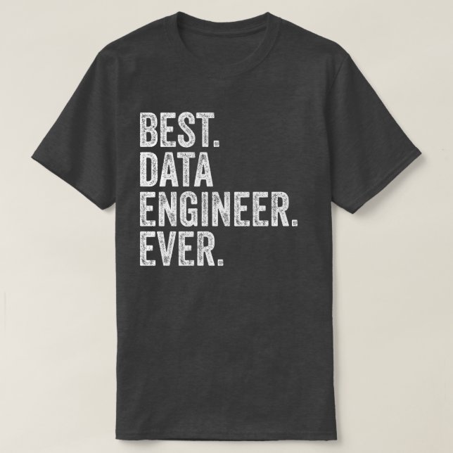 Bästa dataingenjör någonsin t shirt (Design framsida)