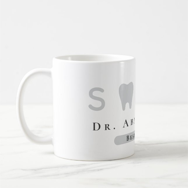 Bästa dentist-Professionell för modern tandikon Kaffemugg (Vänster)