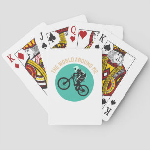 Bästa design för cyklist - Världen runt mig Casinokort