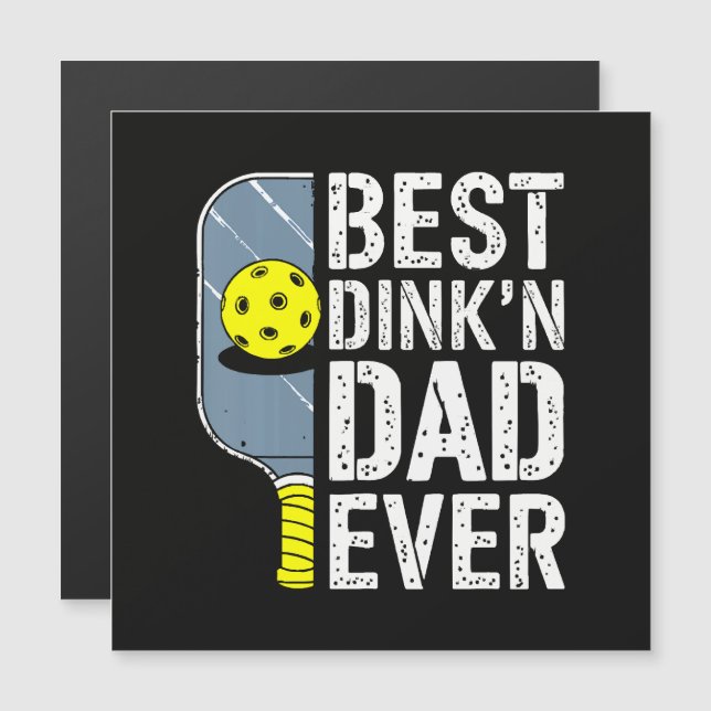 Bästa Dink'N Pappa Någonsin Pickleball (Fram/baksida)