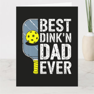 Bästa Dink'N Pappa Någonsin Pickleball Kort