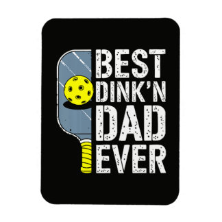 Bästa Dink'N Pappa Någonsin Pickleball Magnet