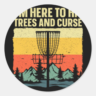 Bästa Disc Golf-konst för män kvinnor barn Disc Go Runt Klistermärke