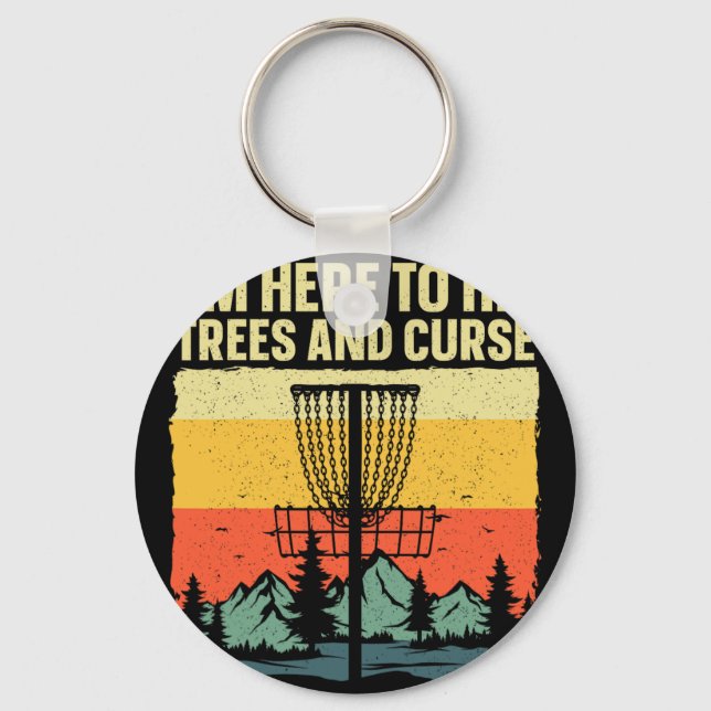 Bästa discgolfkonst för män kvinnor barn discgolfa nyckelring (Framsida)