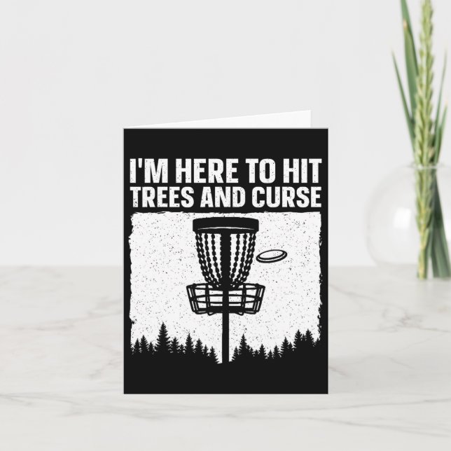 Bästa disk golf Art För manar Women Disk Golfer Kort (Framsida)