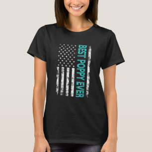 Bästa diskett någonsin USA:s Flagga för Fars dag T Shirt