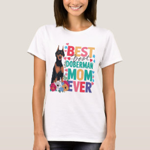Bästa Doberman Mamma Någonsin T Shirt