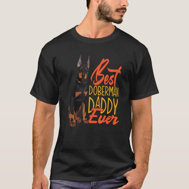 Bästa Doberman pappa Aldridobermans Pappa T Shirt (Framsida)