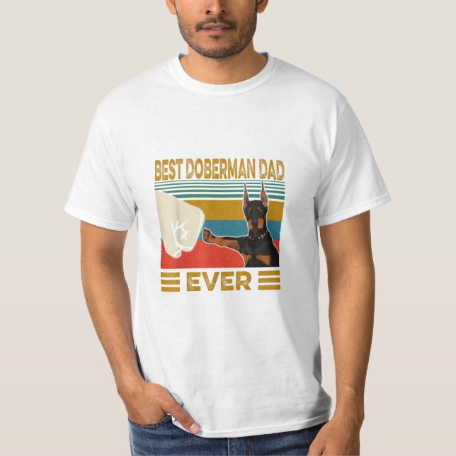 Bästa Doberman Pappa någonsin T Shirt (Framsida)