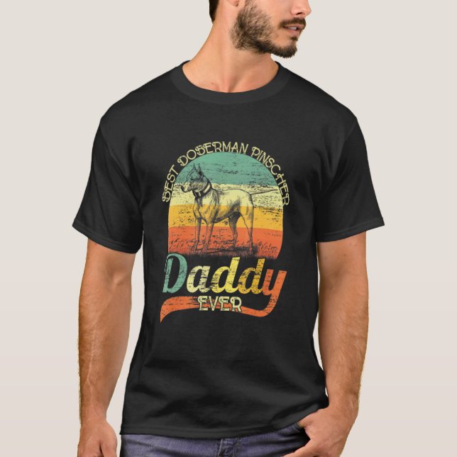 Bästa Dobermann Pappa Någonsin Dobermann  T Shirt (Framsida)