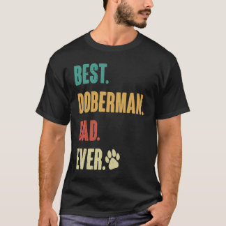 Bästa dobermannpappa Dobie Hund T Shirt