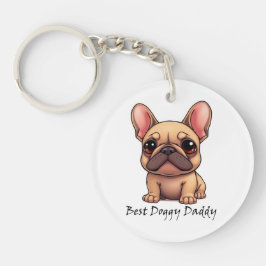 Bästa Doggy Pappa Fransk Bulldog Husdjur Hund Djur