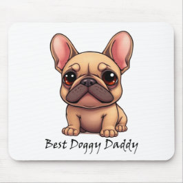 Bästa Doggy Pappa Fransk Bulldog Husdjur Hund Djur Musmatta