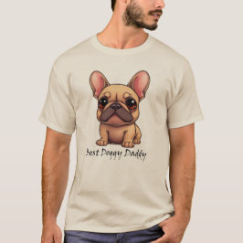 Bästa Doggy Pappa Fransk Bulldog Husdjur Hund Djur T Shirt