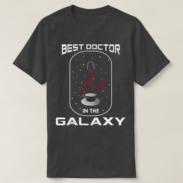 Bästa doktor i galaxen t shirt (Design framsida)