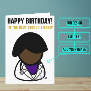 Bästa Doktor I Know Birthday Kort