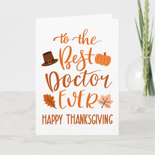Bästa Doktor någonsin-Thanksgivingen i Orange Kort (Framsida)