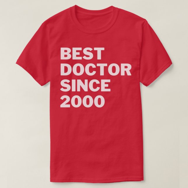 Bästa Doktor sedan 2000 T Shirt (Design framsida)