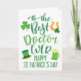 Bästa doktorn någonsin på St. Patricks dag Kort