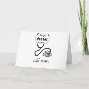 Bästa doktorn någonsin Tacksamhet Tack doktor Kort
