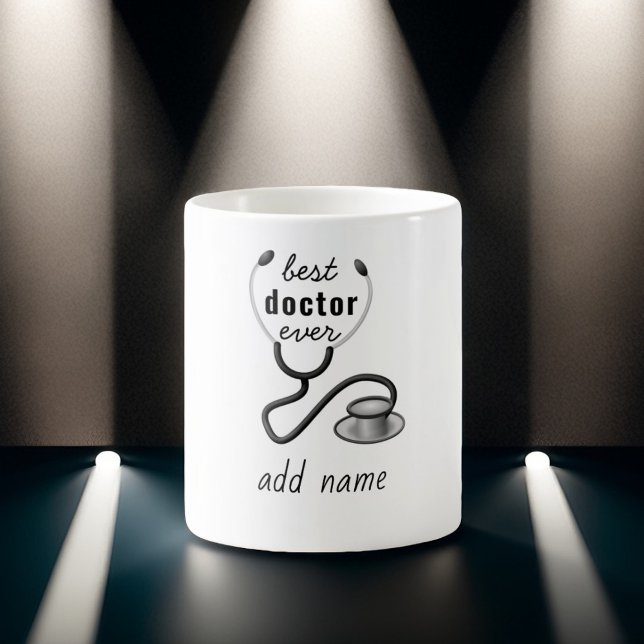 Bästa doktorn någonsin Tacksamhet Världens bästa d Kaffemugg (Skapare uppladdad)