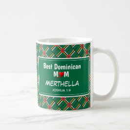 BÄSTA DOMINIKANSKA MAMMA Dominica Flagga Personlig Kaffemugg