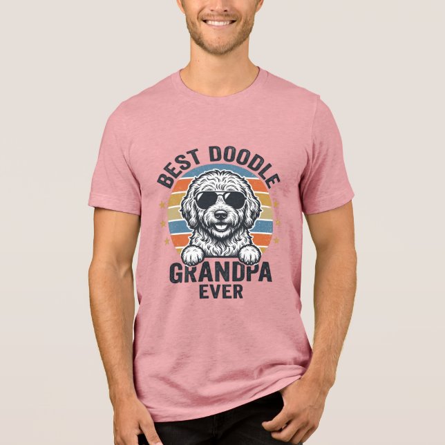 Bästa Doodle Farfar Någonsin Vintage Hund Tröja De (Framsida)