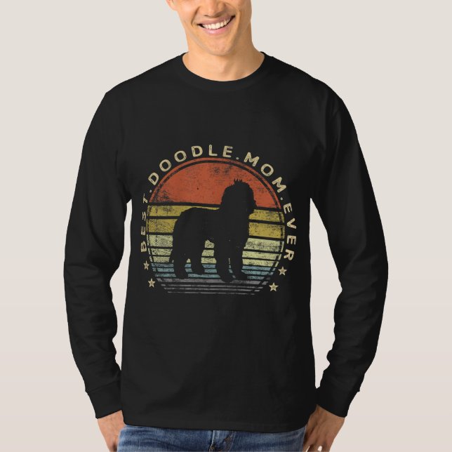 Bästa Doodle Mamma Aldrig Labradoodle GoldenDoodle T Shirt (Framsida)