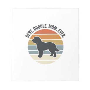 Bästa Doodle-Mamma Någonsin Vintage Hundmamma Desi Anteckningsblock