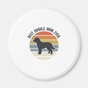 Bästa Doodle-Mamma Någonsin Vintage Hundmamma Desi Magnet
