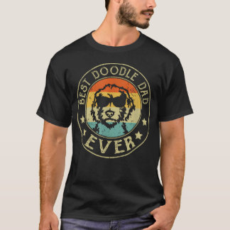 Bästa Doodle Pappa Någonsin Pappa Hundälskare T Shirt