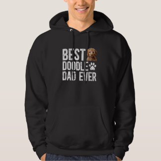 Bästa Doodle Pappa någonsin Pappa i en Goldendoodl Hoodie