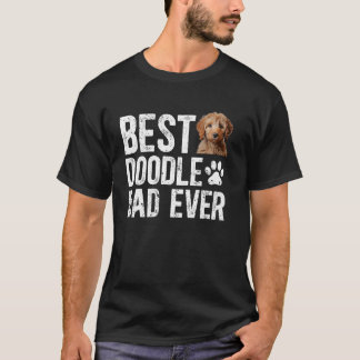 Bästa Doodle Pappa någonsin Pappa i en Goldendoodl T Shirt