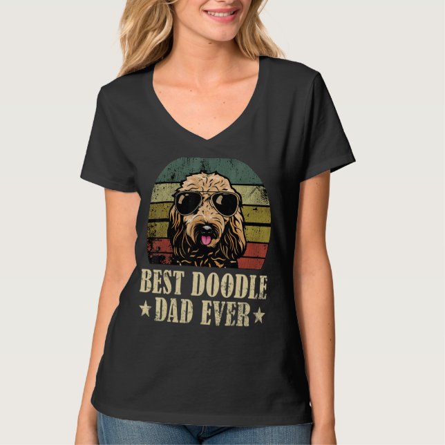 Bästa Doodle Pappa någonsin T Shirt (Framsida)