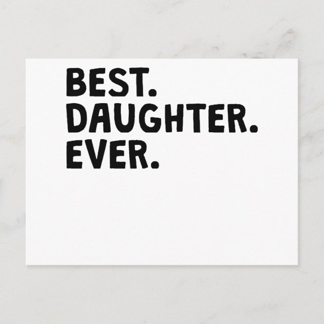 Bästa dotter någonsin vykort (Framsida)