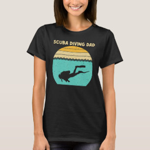 Bästa Dyka för Pappa Manar Professionell Scuba D T Shirt