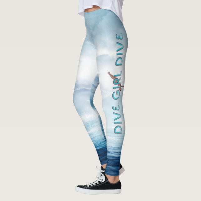 BÄSTA dykflickadyk Leggings (Vänster)