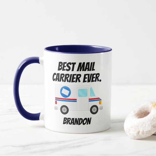 Bästa e-posttransportör någonsin Lastbil Personal  Mugg (Med munk)