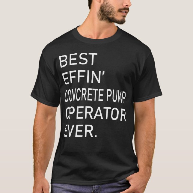 Bästa effektens konfirmationsoperatör någonsin t shirt (Framsida)