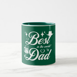 Bästa Elegant-design för Pappa Två-Tonad Mugg