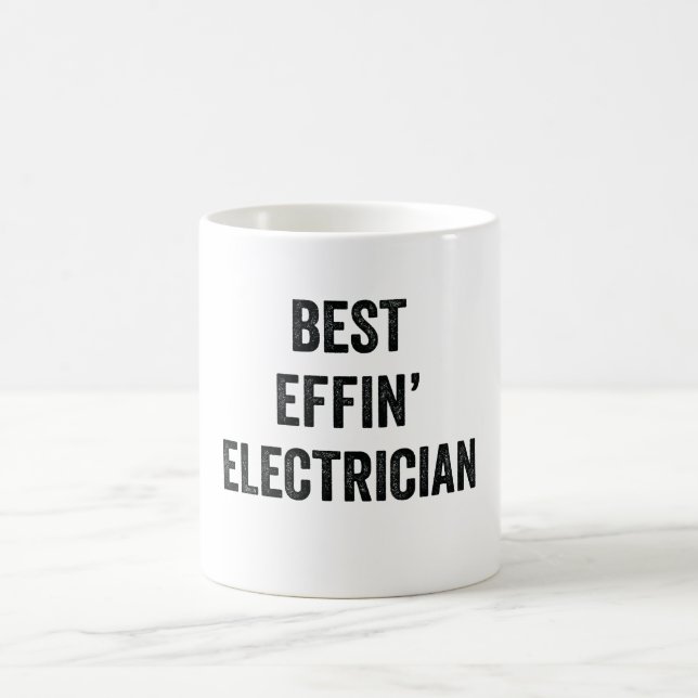 Bästa elektriker någonsin kaffemugg (Center)