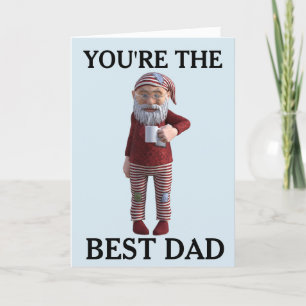 BÄSTA ELF-KORT FÖR PAPPA BIRTHDAY GNOME HELGKORT