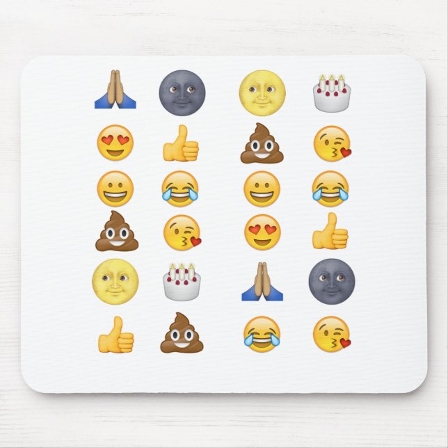 Bästa emojisamling musmatta (Framsidan)